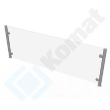 Osłona stanowiskowa neutralna 868x440, AISI 304, Komat KNP-09.1001