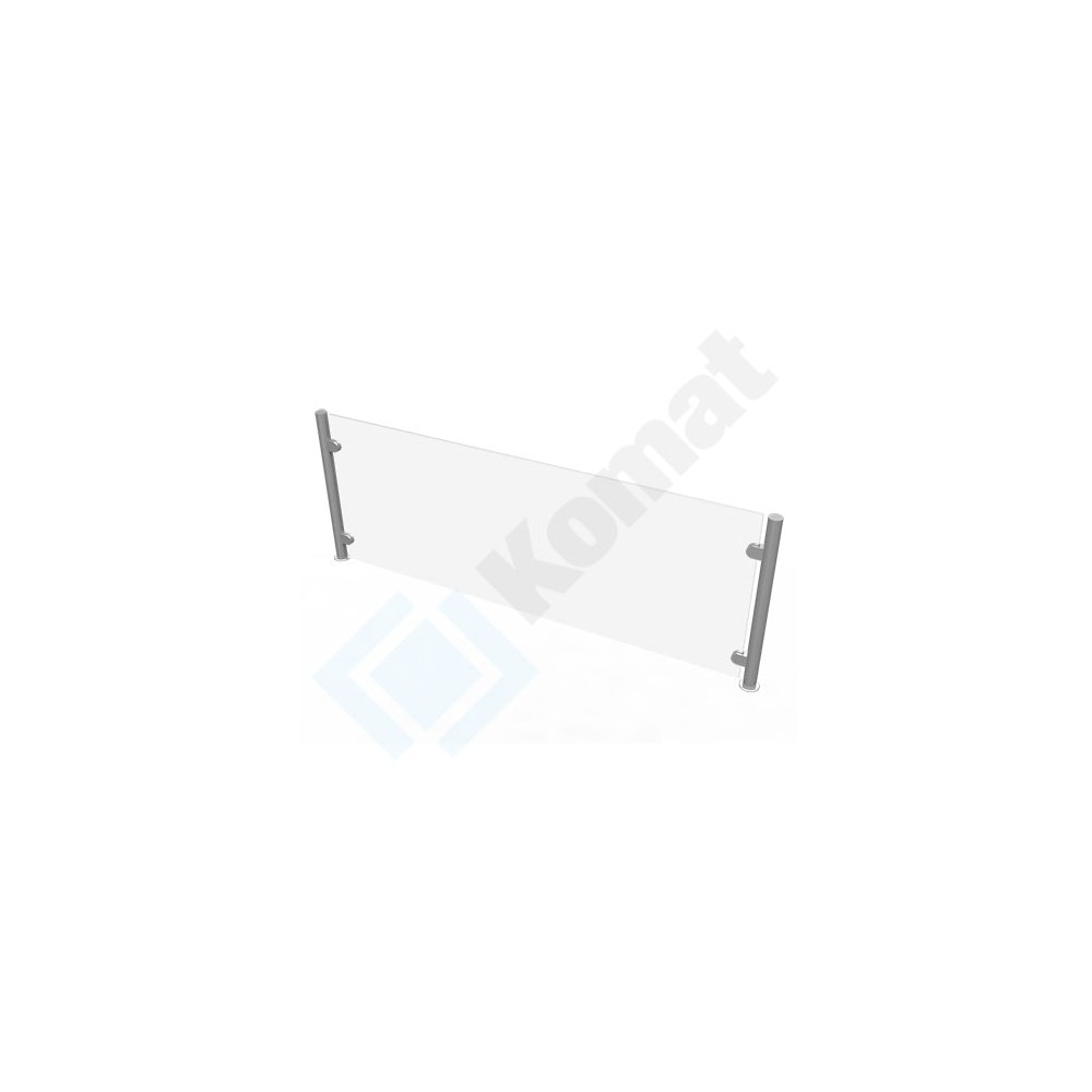Osłona stanowiskowa neutralna 1213x440, AISI 304, Komat KNP-09.1003