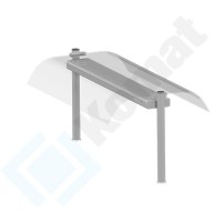 Nadstawka centralna z szybą giętą i oświetleniem LED 1895x668x550, AISI 304, Komat KNP-10.5006