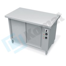 Stół grzewczy z płytą grzewczą 1560x700x900, AISI 304, Komat KL-36.7004