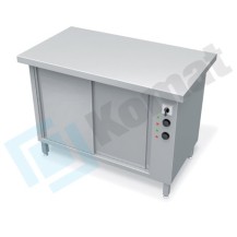 Stół grzewczy z płytą grzewczą 1235x800x900, AISI 304, Komat KL-36.8003