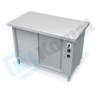 Stół grzewczy z płytą grzewczą 1235x800x900, AISI 304, Komat KL-36.8003