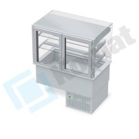 Witryna chlodnicza z wanną - otwarta 825x720x1430, AISI 304, Komat KL8-82.802P