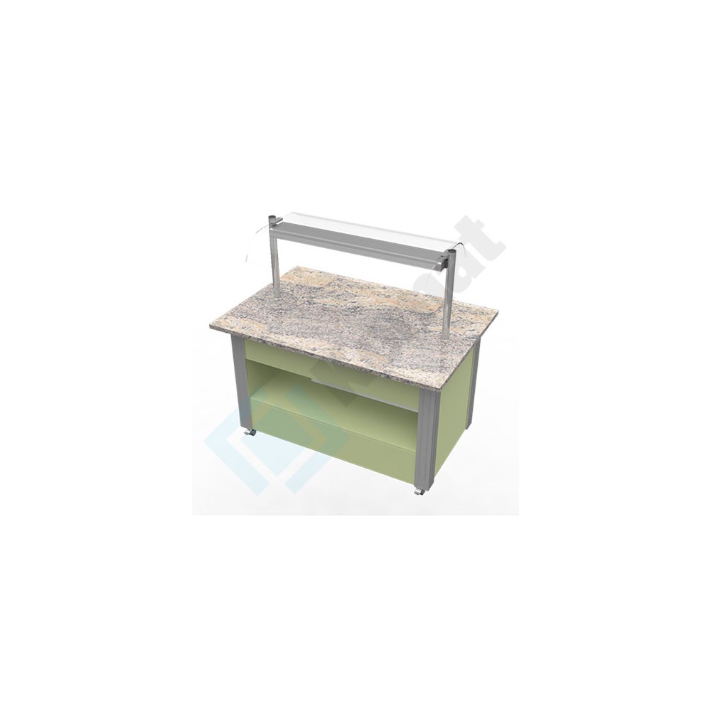 Bufet MODERN - neutralny 1500x1000x900, AISI 304, Komat KL5-01.1150