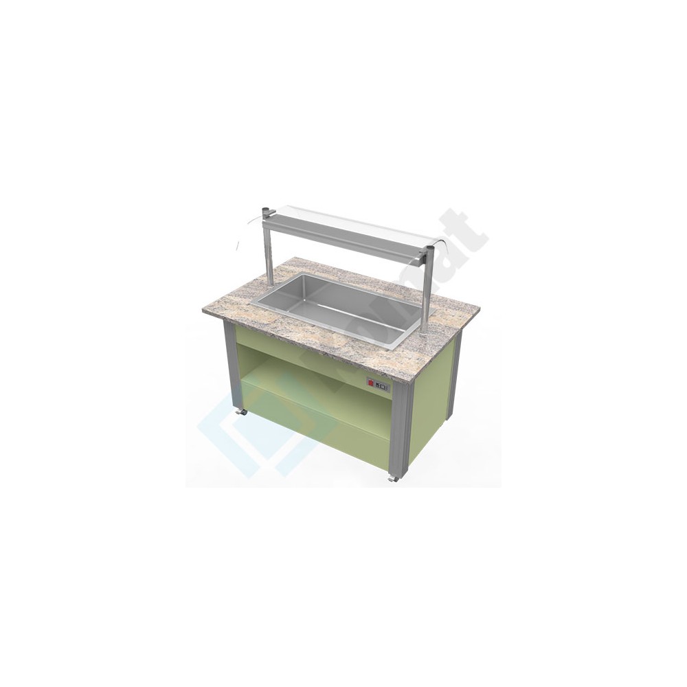 Bufet MODERN - grzewczy 1500x1000x900, AISI 304, Komat KL5-02.2150