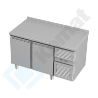 Stół mroźniczy z agregatem bocznym 1850x700x850, AISI 304, Komat KTM-810