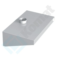 Okap przyścienny ścięty 1500x1000x450, AISI 304, Komat KOT-503