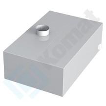 Okap przyścienny skrzyniowy 2000x900x450, AISI 304, Komat KOT-504