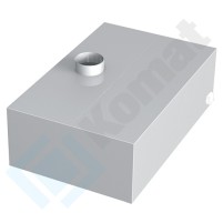 Okap przyścienny skrzyniowy 3100x900x450, AISI 304, Komat KOT-504