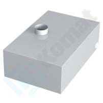 Okap przyścienny skrzyniowy 2100x1000x450, AISI 304, Komat KOT-504