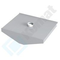 Okap centralny ścięty 3500x1800x450, AISI 304, Komat KOT-512