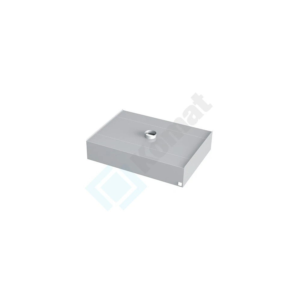 Okap centralny skrzyniowy 3900x1600x450, AISI 304, Komat KOT-513