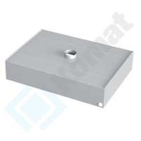 Okap centralny skrzyniowy 2900x1800x450, AISI 304, Komat KOT-513