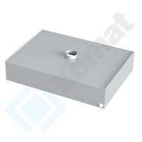 Okap centralny skrzyniowy 4000x1800x450, AISI 304, Komat KOT-513