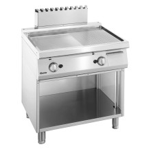 Płyta grillowa 700 gazowa, szerokość 800,gładka + 1/2 ryflowana, 800x700x850 Bartscher 2855051