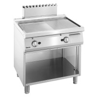 Płyta grillowa 700 gazowa, szerokość 800,gładka + 1/2 ryflowana, 800x700x850 Bartscher 2855051