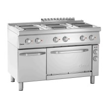 Kuchnia elektryczna 700, B1200, 6 płytowa, EBO 1200x700x850 Bartscher 286347