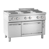 Kuchnia elektryczna 700, B1200, 6 płytowa, EBO 1200x700x850 Bartscher 286347