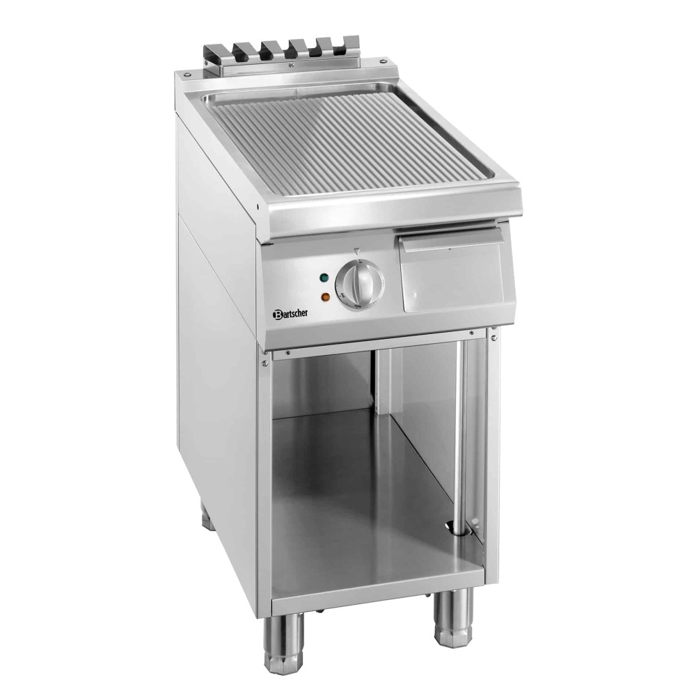 Płyta grillowa 700, szerokość 400, ryflowana 400x700x850 Bartscher 286507