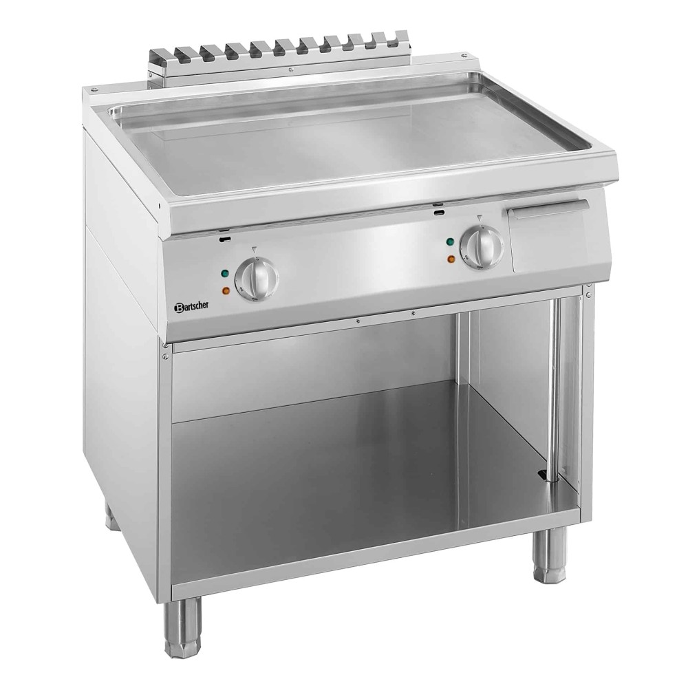 Płyta grillowa 700, szerokość 800, gładka 800x700x850 Bartscher 286508