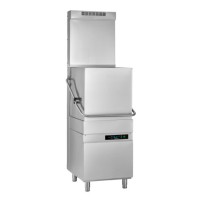 Zmywarka kapturowa koszem 500x600 mm, odzysk energii, pompa płukania, wyciszony kaptur | Kastel HK 60 EPI XL ES