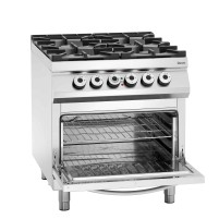 4 palnikowa kuchnia gazowa, piekarnik elektryczny 2/1 GN 800x900x900 Bartscher 2952271