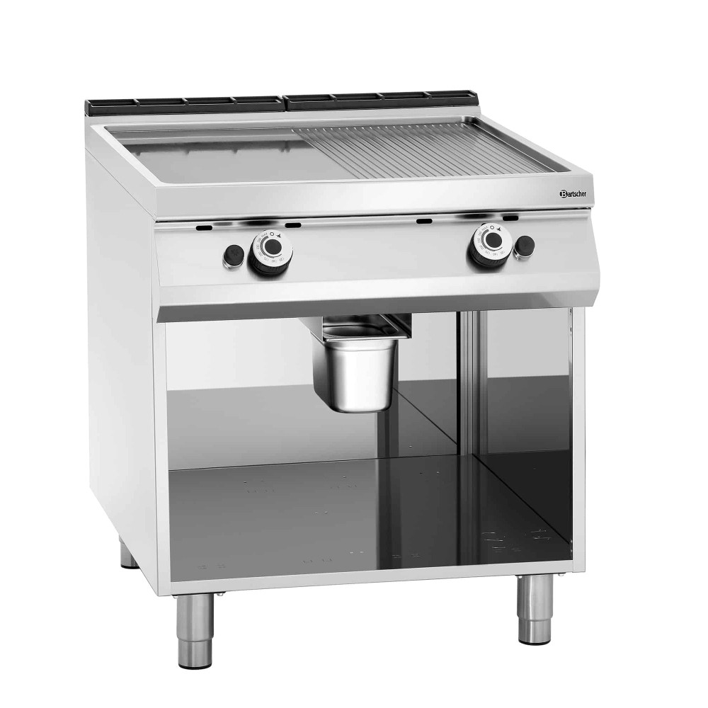 Płyta grillowa gazowa, 1/2+1/2, PO 800x900x900 Bartscher 2955061