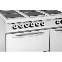 Kuchnia elektryczna 6 płytowa, EBO 2/1GN 1200x900x900 Bartscher 296217
