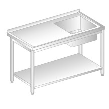 Stół ze zlewem i półką
