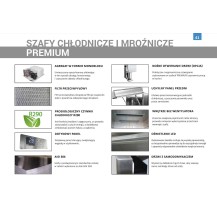 Szafa chłodnicza 2/1 GN z drzwiami przeszklonymi premium, 714x869x2070, Dora-Metal DM-92132