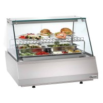 Witryna chłodnicza 2/1 GN szyba prosta 750x775x600 Bartscher 406055