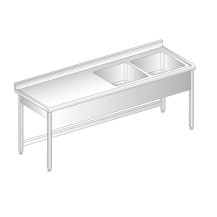 Stół z dwoma zlewami