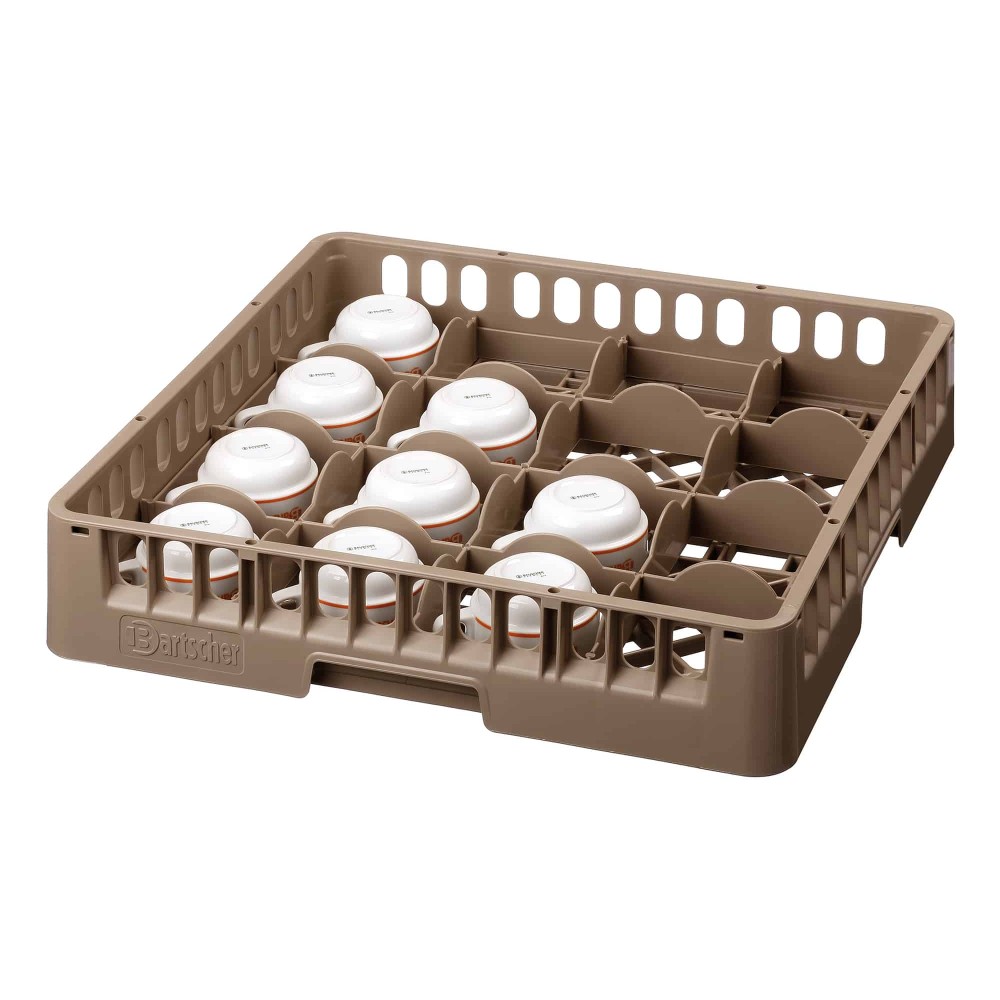 kosz na szklanki, 16 przegródek 500x500x100 Bartscher 5316