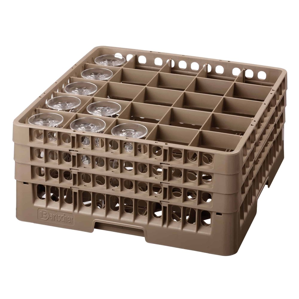 kosz na szklanki, 25 przegródek 500x500x225 Bartscher 5329