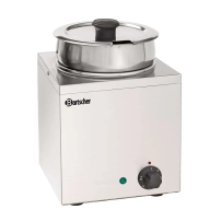 Bemar na zupę Hotpot, 1 x wkład 3,5L 210x210x320 Bartscher 605035
