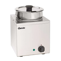 Bemar na zupę Hotpot, 1 x wkład 3,5L 210x210x320 Bartscher 605035