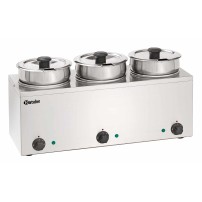 Bemar na zupę Hotpot, 3 x wkład 3,5L 610x240x320 Bartscher 607035
