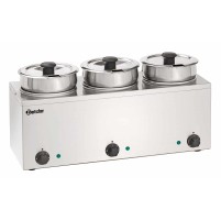 Bemar na zupę Hotpot, 3 x wkład 3,5L 610x240x320 Bartscher 607035