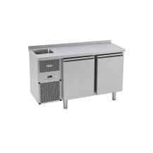 Stół chłodniczy 2 drzwiowy ze zlewozmywakiem