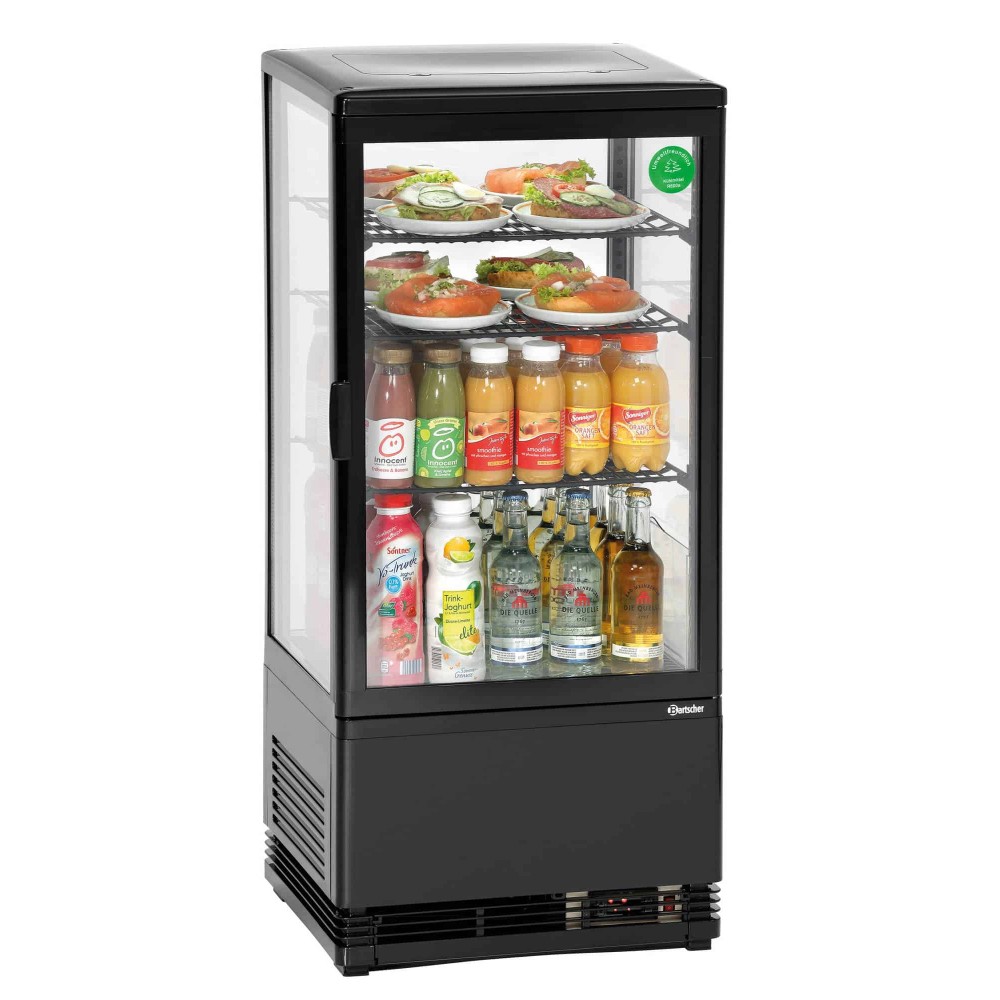 Witryna chłodnicza Mini 78L, czarna 435x385x960 Bartscher 700277G
