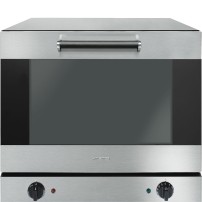 Piec konwekcyjny, 4 blachy, elektromechaniczny, 602x580x537 mm, zawias uchylny, SMEG ALFA43X