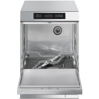 Zmywarka do szkła, kosz 400x400 mm, podłączenie jednofazowe, wbudowany zmiękczacz, 440x555x695 mm, SMEG SPG403MS
