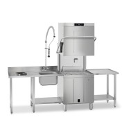 Zmywarka kapturowa, kosz 600x500 mm, system płukania HTR+, wbudowany zmiękczacz, 734x750x1523 mm, SMEG SPH625S