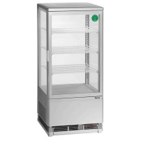 Witryna chłodnicza Mini 78L, srebrna 435x385x960 Bartscher 700778G