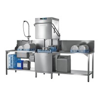 Zmywarka kapturowa z 8 cyklami i koszem 500x500 mm
