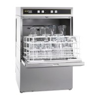 Zmywarka do naczyń szklanych ze zmiękczaczem i koszem o rozmiarze 390x390 mm