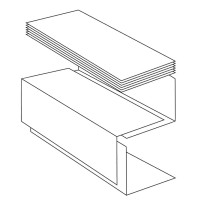 Podajnik do ręczników papierowych stal szczotkowana 285x100x370 Bartscher 850006