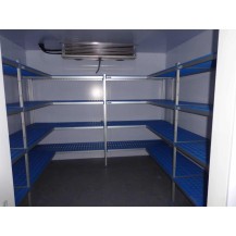 Regał aluminiowo-polipropylenowy wolnostojący, 4 półkowy, 3730x500x1750, ALUSHELF 4PD-54+12P-125