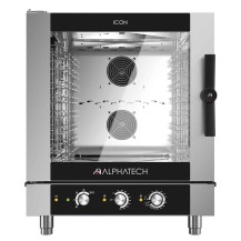 Piec konwekcyjno-parowy gazowy ICGM071E | 7x GN 1/1 | 7x 600x400 | Alphatech by Lainox  | sterowanie manualne