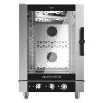 Piec konwekcyjno-parowy gazowy ICGM101E | 10x GN 1/1 | 10x 600x400 | Alphatech by Lainox  | sterowanie manualne